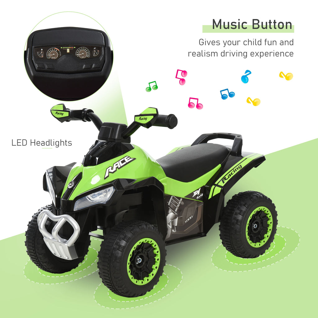 Toddler Kids Ride On Car Walker Foot To Floor Green/Black – VALENCE ...